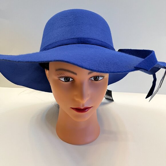Floppy Hat - Bow Knot- Royal Blue - Dressy Sun Hat - NWT - Picture 2 of 9